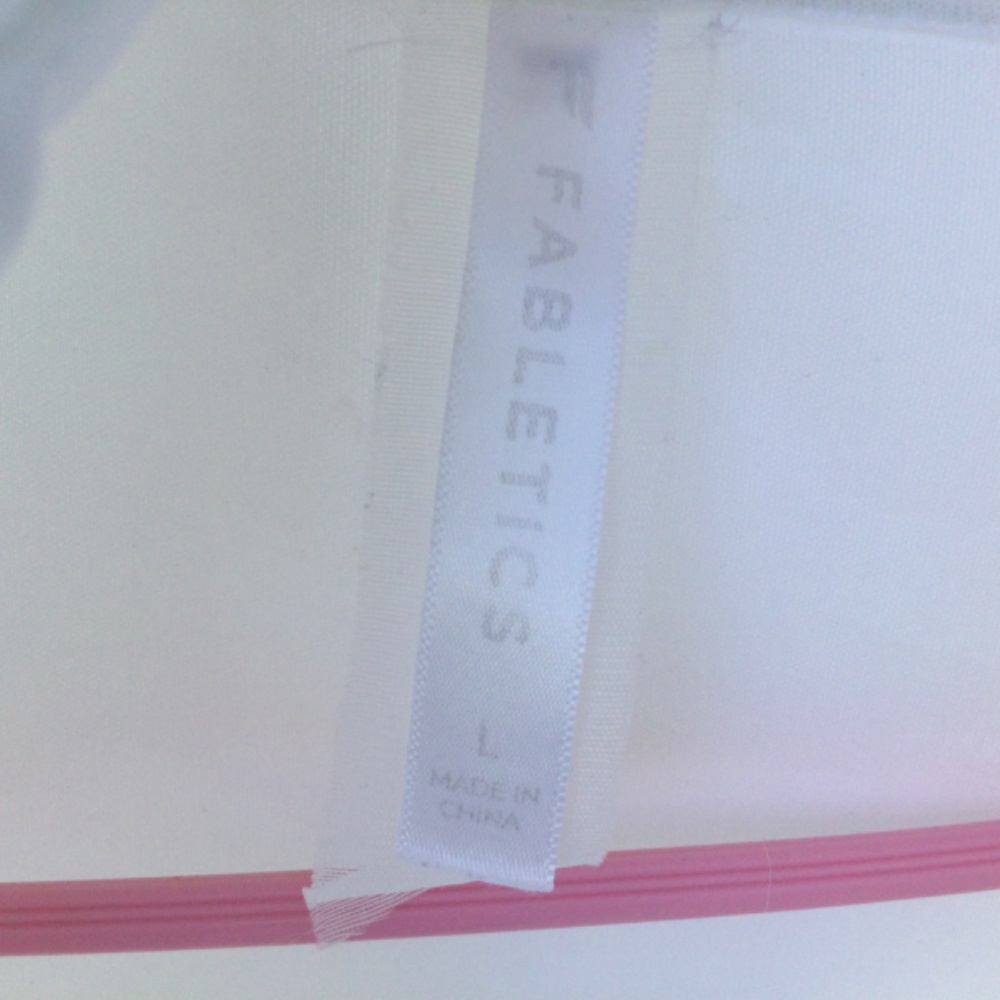 Fabletics White Full Zip Jacket With Removable Ho… - image 3